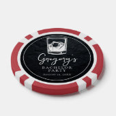 Moderne stijlvolle vrijgezellenfeest poker chips (Enkel)