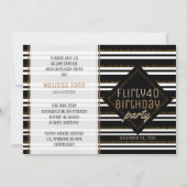 Moderne, stijlvolle vrouw 40e verjaardag kaart (Voorkant)