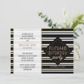 Moderne, stijlvolle vrouw 40e verjaardag kaart (Staand voorkant)