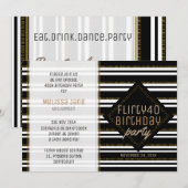 Moderne, stijlvolle vrouw 40e verjaardag kaart (Voorkant / Achterkant)