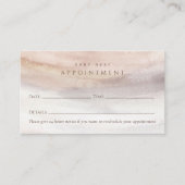 Moderne, stijlvolle, Waterverf Appointcard Afsprakenkaartje (Voorkant)