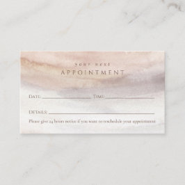 Moderne, stijlvolle, Waterverf Appointcard Afsprakenkaartje