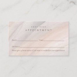 Moderne, stijlvolle, Waterverf Appointcard Afsprakenkaartje