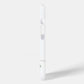 Moderne Stijlvolle Waterverf Bloemenmonogram Case-Mate iPhone Case (Achterkant / Links)