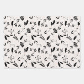 Moderne stijlvolle Waterverf botanische patronen Inpakpapier Vel (Voorkant 3)