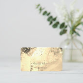 Moderne, stijlvolle Waterverf, Gold Confetti Visitekaartje (Staand voorkant)
