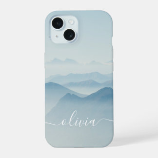 Moderne stijlvolle waterverf monogram  iPhone 15 case