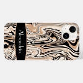 Moderne, stijlvolle Waterverf personaliseren Case-Mate iPhone Case (Achterkant (horizontaal))