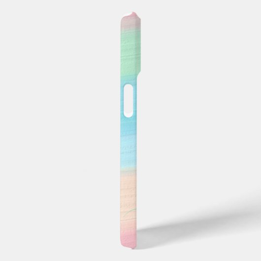 Moderne Stijlvolle Waterverf regenboog Monogram Case-Mate iPhone Case (Achterkant / Rechts)