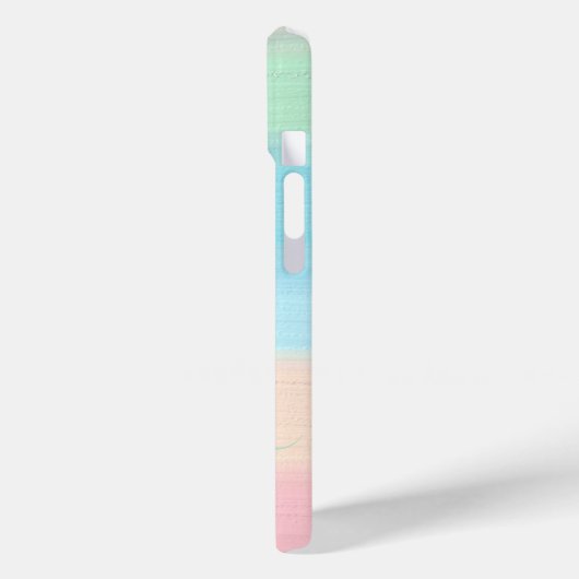 Moderne Stijlvolle Waterverf regenboog Monogram Case-Mate iPhone Case (Achterkant / Links)