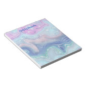 Moderne, stijlvolle Waterverf wervelmonogrammen Notitieblok (Schuin)