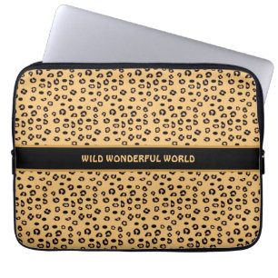 Moderne, stijlvolle, wilde tijgerpatroon laptop sleeve