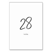 Moderne, stijlvolle, witte bruiloft kaart (Voorkant)