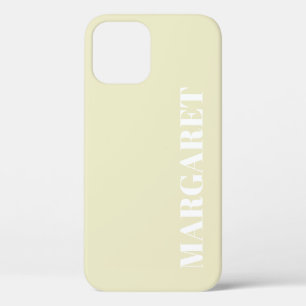 Moderne stijlvolle witte monogramnaam  Case-Mate iPhone case