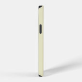 Moderne stijlvolle witte monogramnaam iPhone hoesje (Rechterkant)