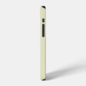 Moderne stijlvolle witte monogramnaam iPhone hoesje (Linkerkant)