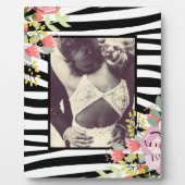 Moderne, stijlvolle zebra strepen foto lijst fotoplaat (Voorkant)