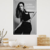 Moderne stijlvolle zwart-wit foto poster (Keuken)