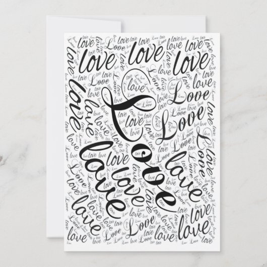 Moderne Stijlvolle Zwart-Wit Huwelijksuitnodiging Kaart (Achterkant)