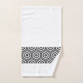 Moderne stijlvolle zwart-witte badkamer bad handdoek (Handdoek)