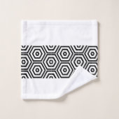 Moderne stijlvolle zwart-witte badkamer bad handdoek (Wasdoekje)