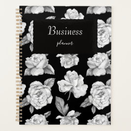Moderne, stijlvolle zwarte en witte business planner
