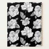 Moderne, stijlvolle zwarte en witte business planner (Achterkant)