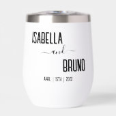 Moderne, stijlvolle zwarte gepersonaliseerde tekst (Voorkant)