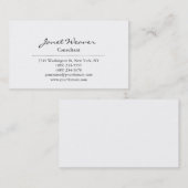 Moderne, stijlvolle, zwarte laptop visitekaartje (Voorkant / Achterkant)