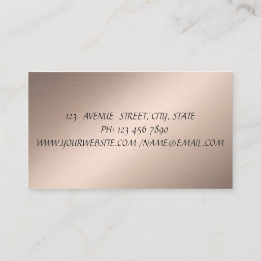 Moderne, stijlvolle, zwarte strepes visitekaartje (Achterkant)