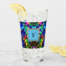 Moderne stille monogram patronen Winter Party