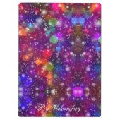 Moderne stille monogram patronen Winter Party Klembord (Achterkant)