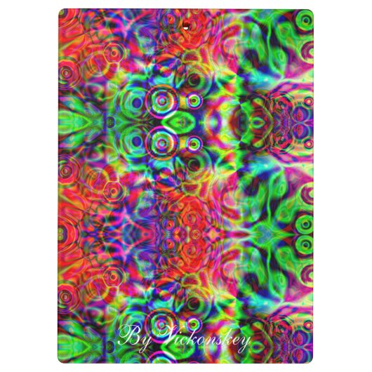 Moderne stille monogram patronen Winter Party Klembord (Achterkant)