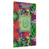 Moderne stille monogram patronen Winter Party Klembord (Rechts)