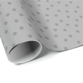 Moderne Stippen 2 op Lichtgrijs Cadeaupapier (Rol Hoek)