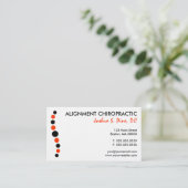 Moderne Stippen Chiropraktijk Visitekaartje (Staand voorkant)