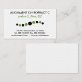 Moderne Stippen Chiropraktijk Visitekaartje (Voorkant / Achterkant)