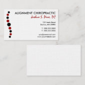 Moderne Stippen Chiropraktijk Visitekaartje (Voorkant / Achterkant)