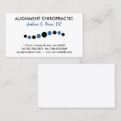 Moderne Stippen Chiropraktijk Visitekaartjes (Voorkant / Achterkant)