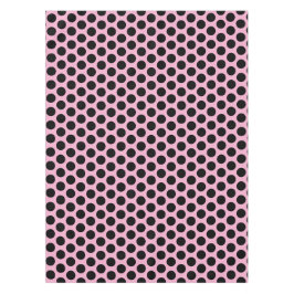 Moderne Stippen | Elegant Zwart en Roze Tafelkleed
