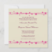 Moderne Stippen en rietweduwenuitnodiging 2 (fusch Kaart (Voorkant)