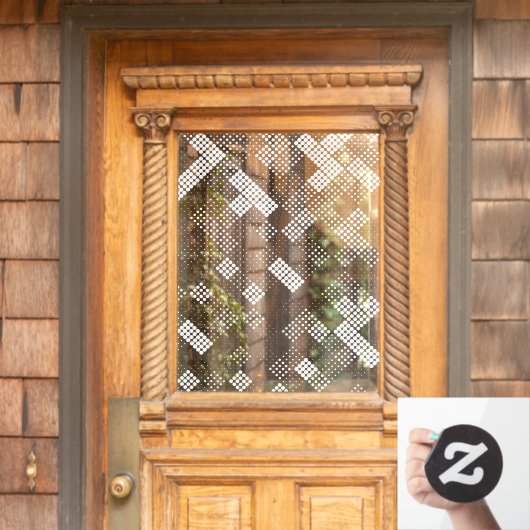 Moderne Stippen Geometrische halftoonpatroonprivac Raamsticker (Huis Deur)