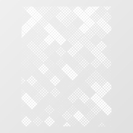Moderne Stippen Geometrische halftoonpatroonprivac Raamsticker (Vel)