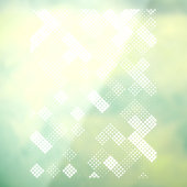 Moderne Stippen Geometrische halftoonpatroonprivac Raamsticker (Vel 3)