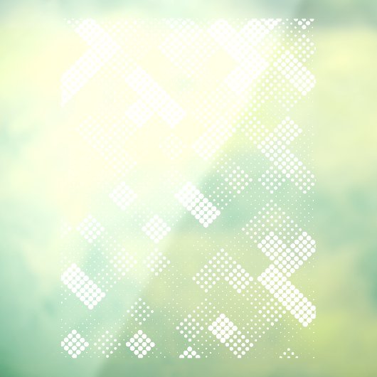 Moderne Stippen Geometrische halftoonpatroonprivac Raamsticker (Vel 3)