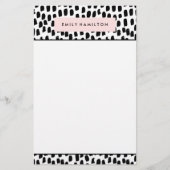 Moderne Stippen | gepersonaliseerd briefpapier (Voorkant)