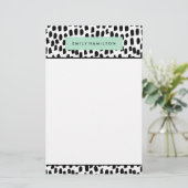 Moderne Stippen | gepersonaliseerd briefpapier (Staand voorkant)