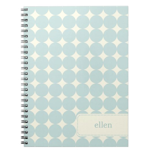 Moderne Stippen gepersonaliseerd Notitieboek - Zac (Voorkant)