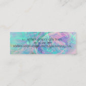 Moderne Stippen, Iridescent Instagram Social Media Mini Visitekaartje (Achterkant)