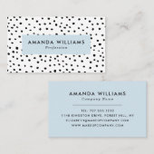 Moderne Stippen met inktpatroon Visitekaartje (Voorkant / Achterkant)
